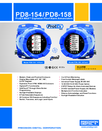Thumbnail of document Data Sheet - PD8-150 ProtEX-MAX Explosion-Proof Alarm Annunciator